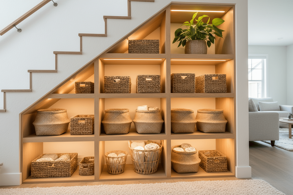 Pourquoi aménager l'espace sous un escalier plutôt que de le laisser vide ?