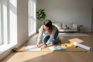 Calcul de surface m2 : simulateur rectangle, pièce en L, trapèze