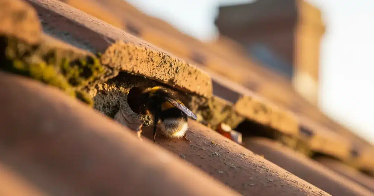 Nid de bourdon sous toiture : 3 solutions sécuritaires