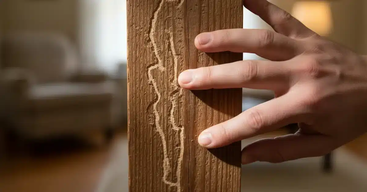 Symptômes de termites dans le bois : les signes avant les dégâts