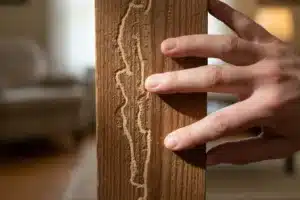 Symptômes de termites dans le bois : les signes avant les dégâts